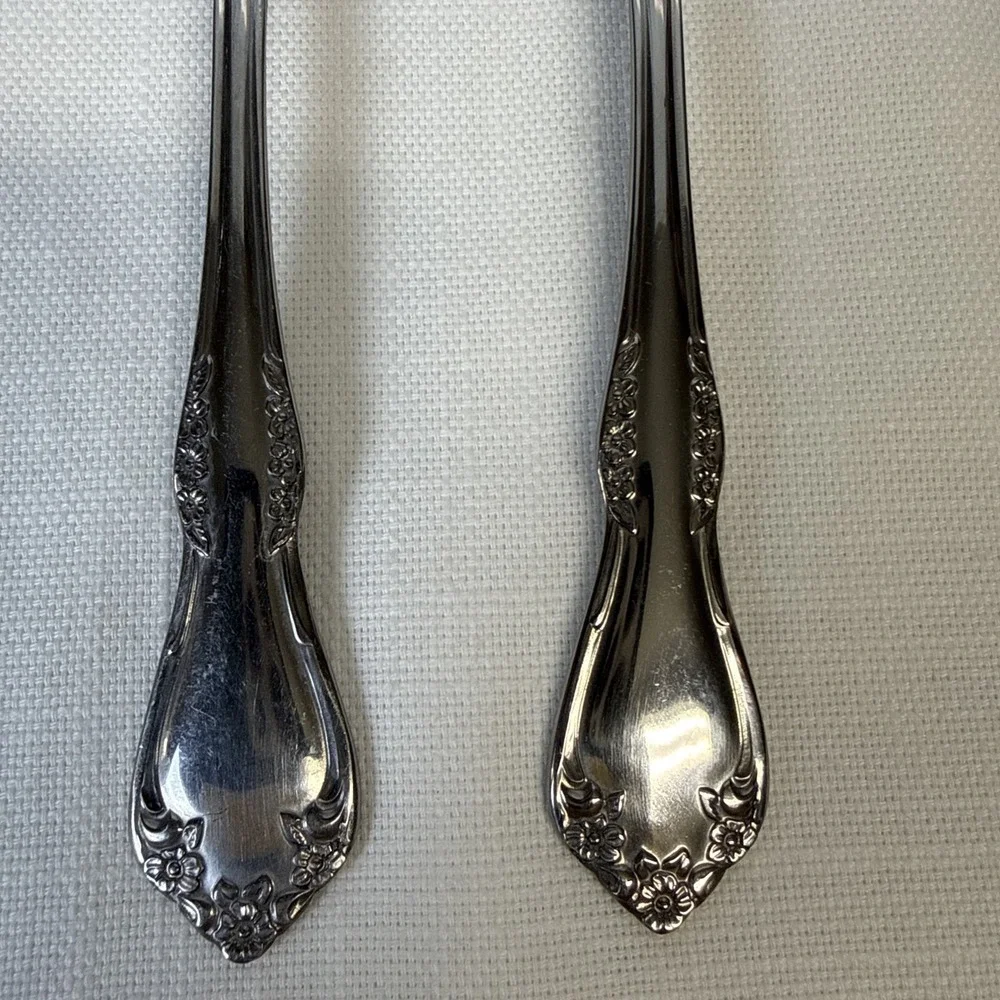 Oneida Mansfield Amadeus Wm A Rogers Deluxe Stainless Flatware Set 9 Teaspoons